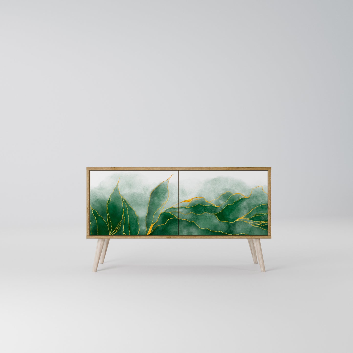 EXPENSIVE NATURE Compact 2-Door TV Cabinet