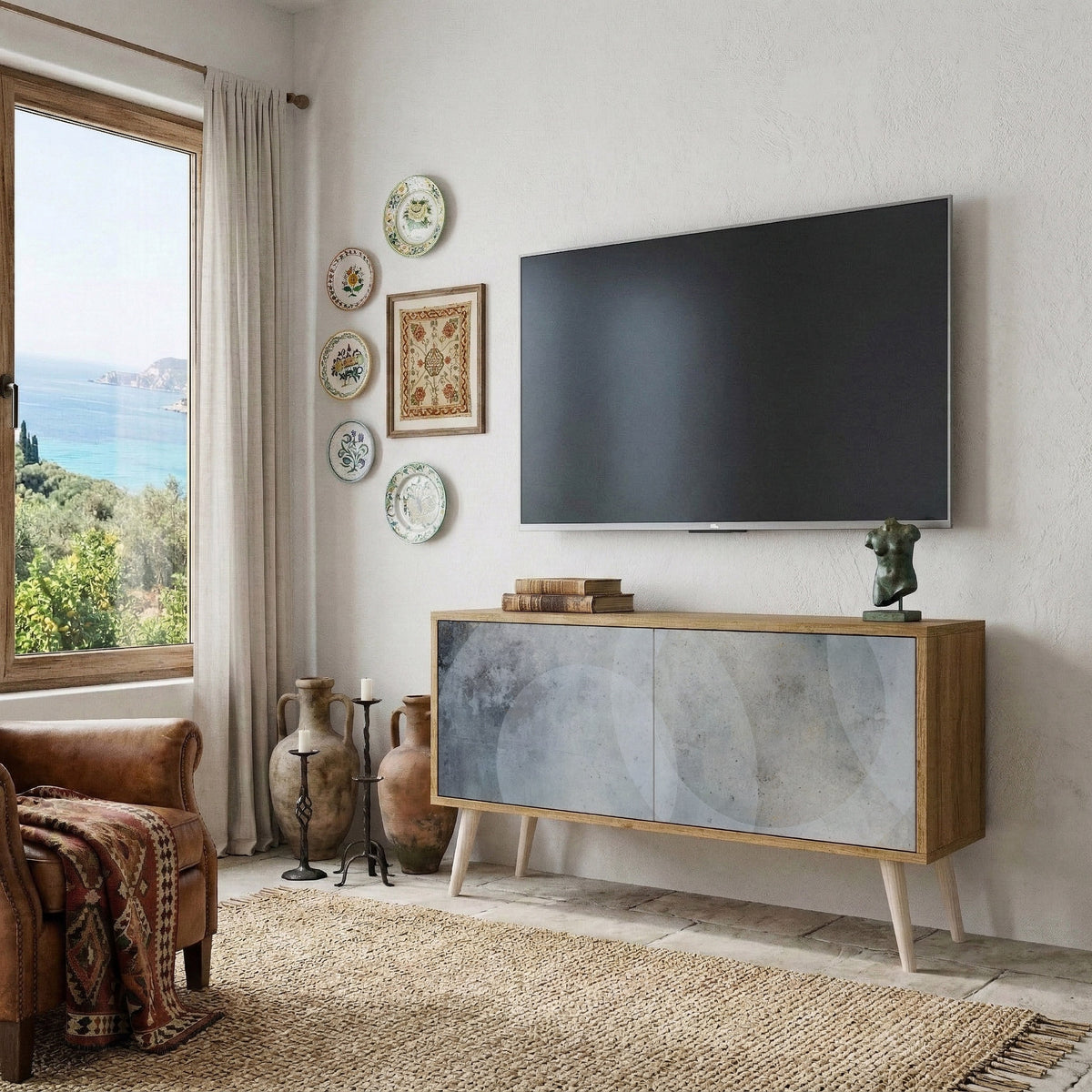 MUTED ARC Compact 2-Door TV Cabinet