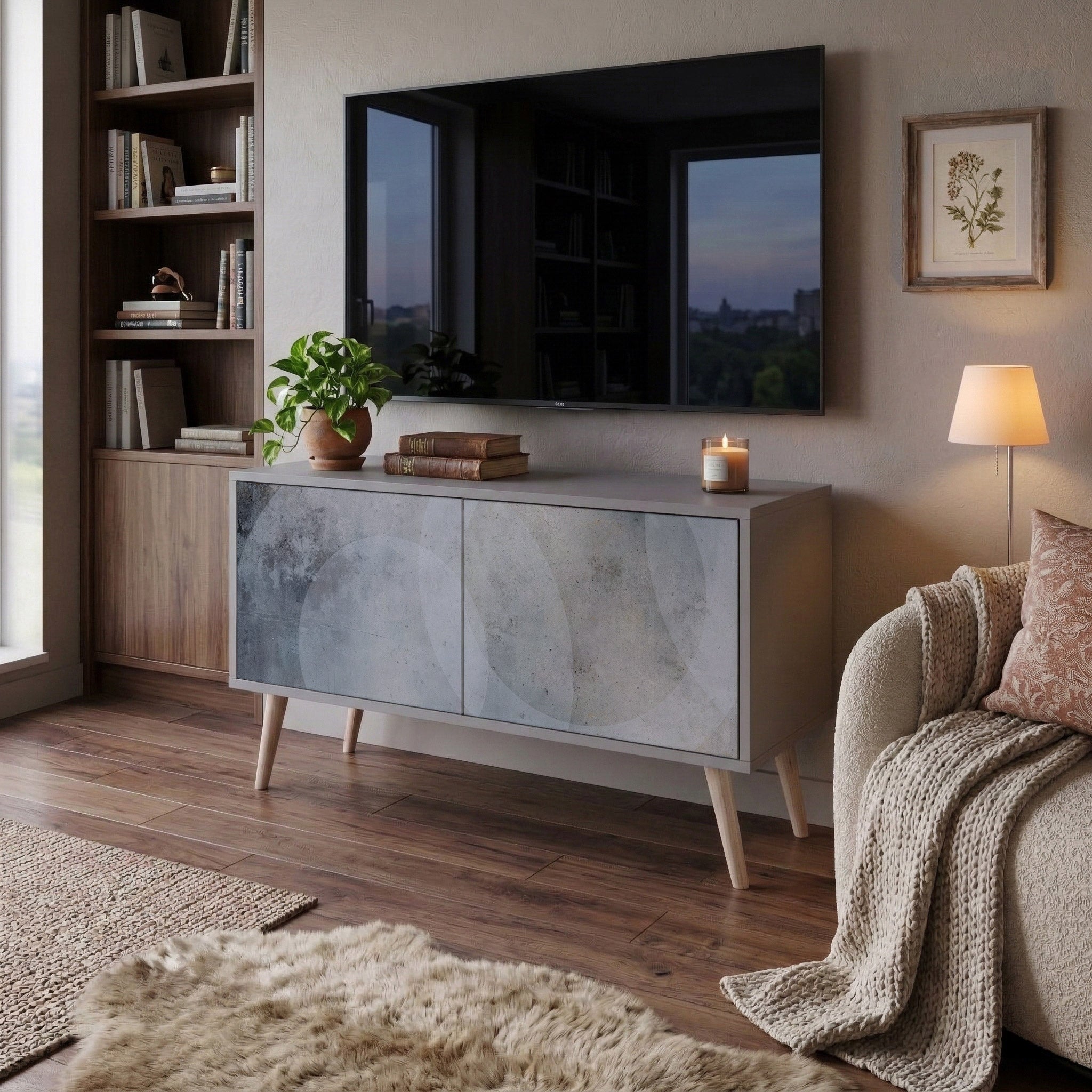 MUTED ARC Compact 2-Door TV Cabinet