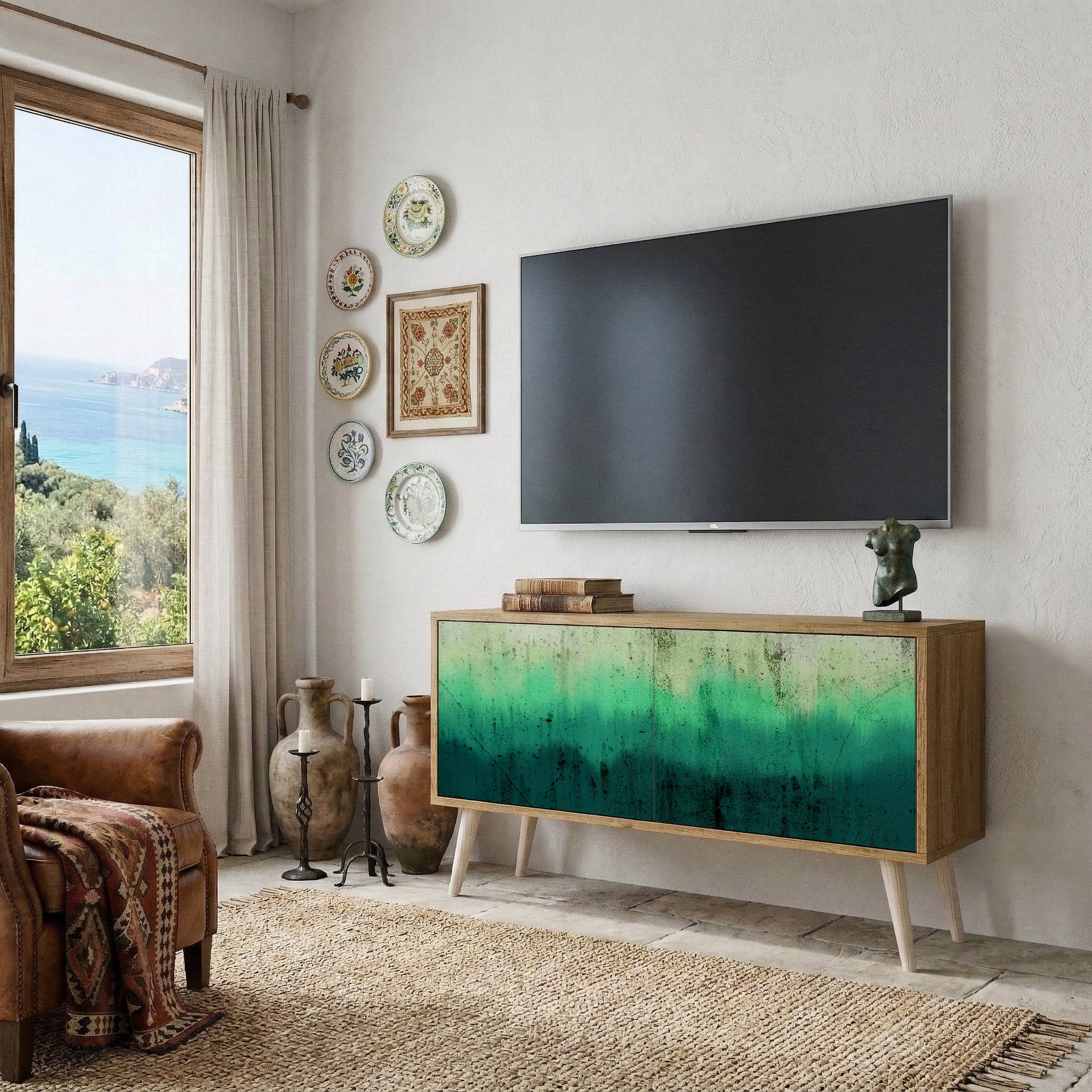 NORTHERN LIGHTS Compact 2-Door TV Cabinet