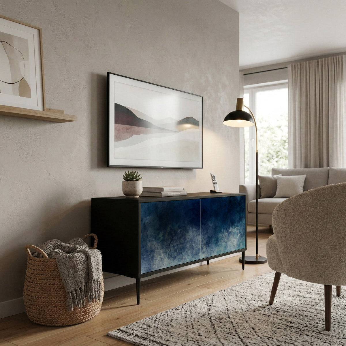 CELESTIAL FALL Compact 2-Door TV Cabinet