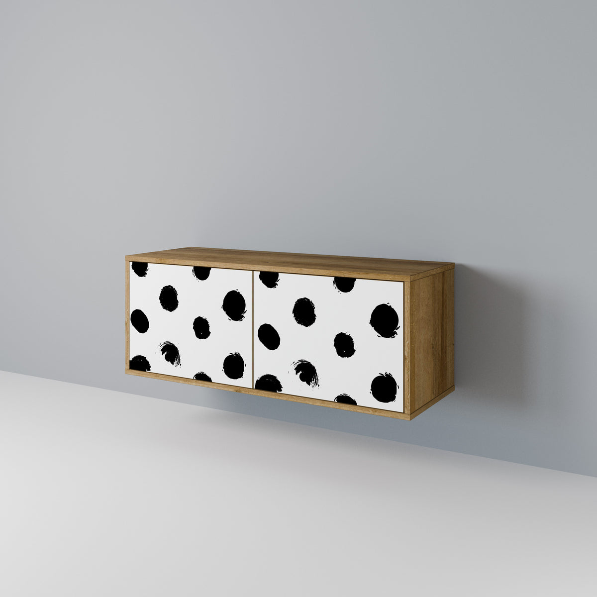 SLIPPING MINUTES Compact 2-Door TV Cabinet