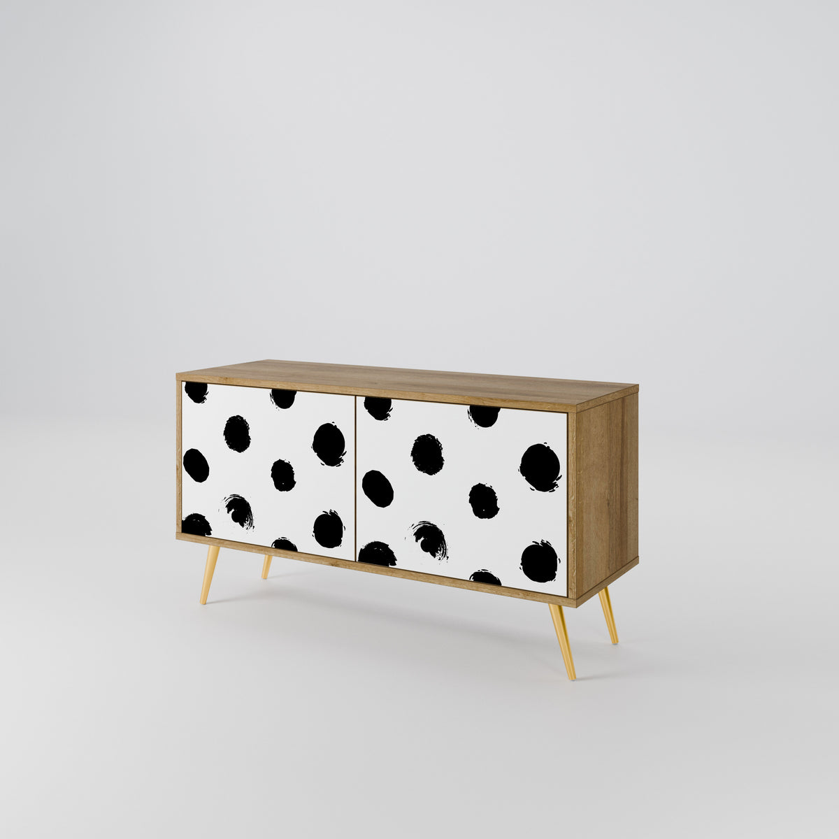 SLIPPING MINUTES Compact 2-Door TV Cabinet