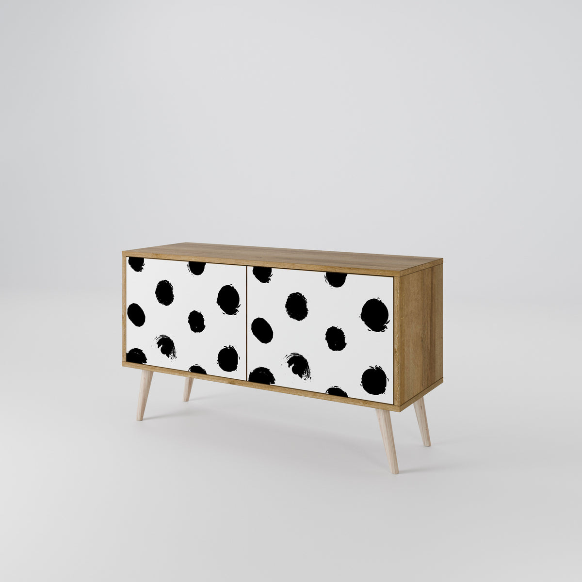 SLIPPING MINUTES Compact 2-Door TV Cabinet