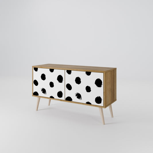 SLIPPING MINUTES Compact 2-Door TV Cabinet
