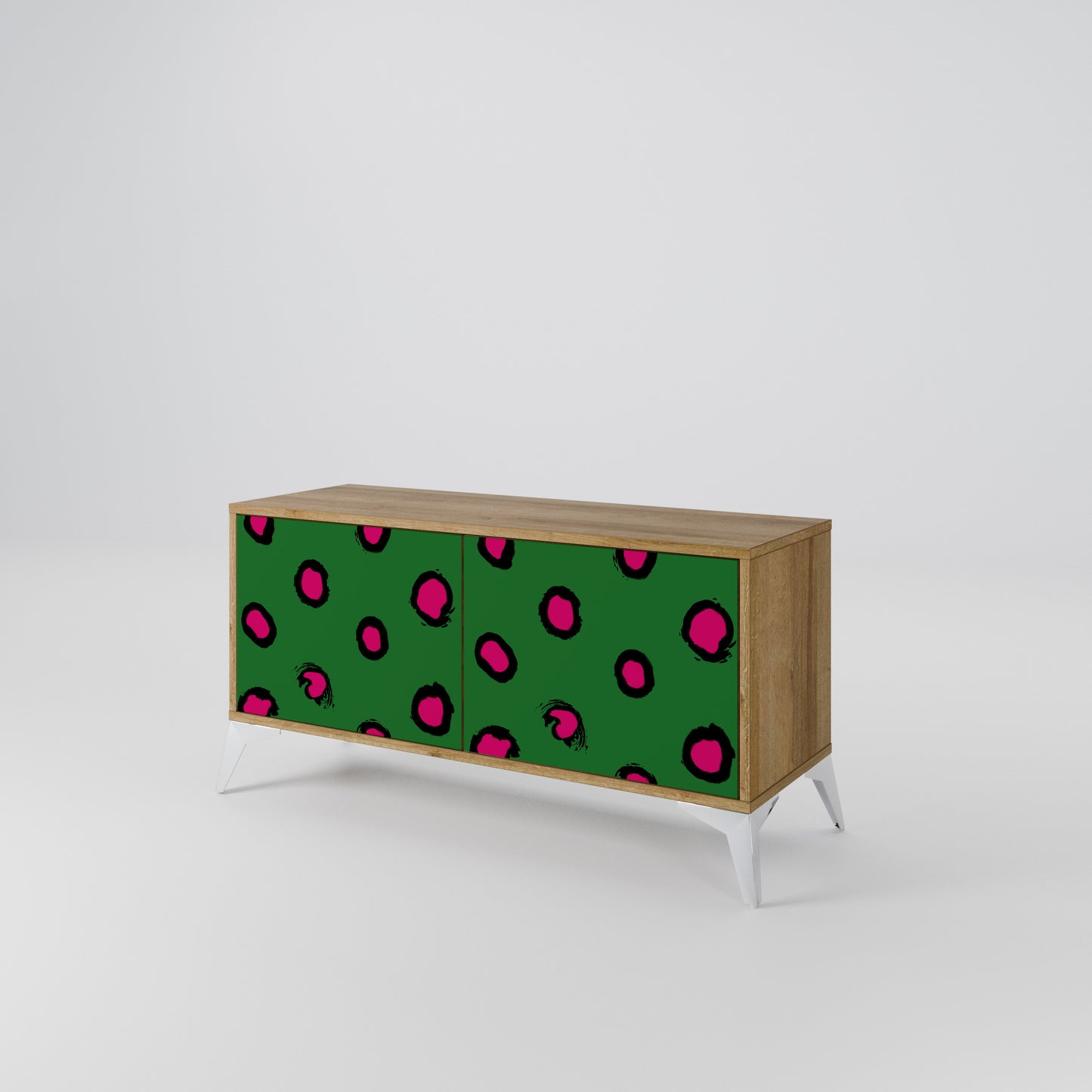 FUNKY SPOTS Compact 2-Door TV Cabinet