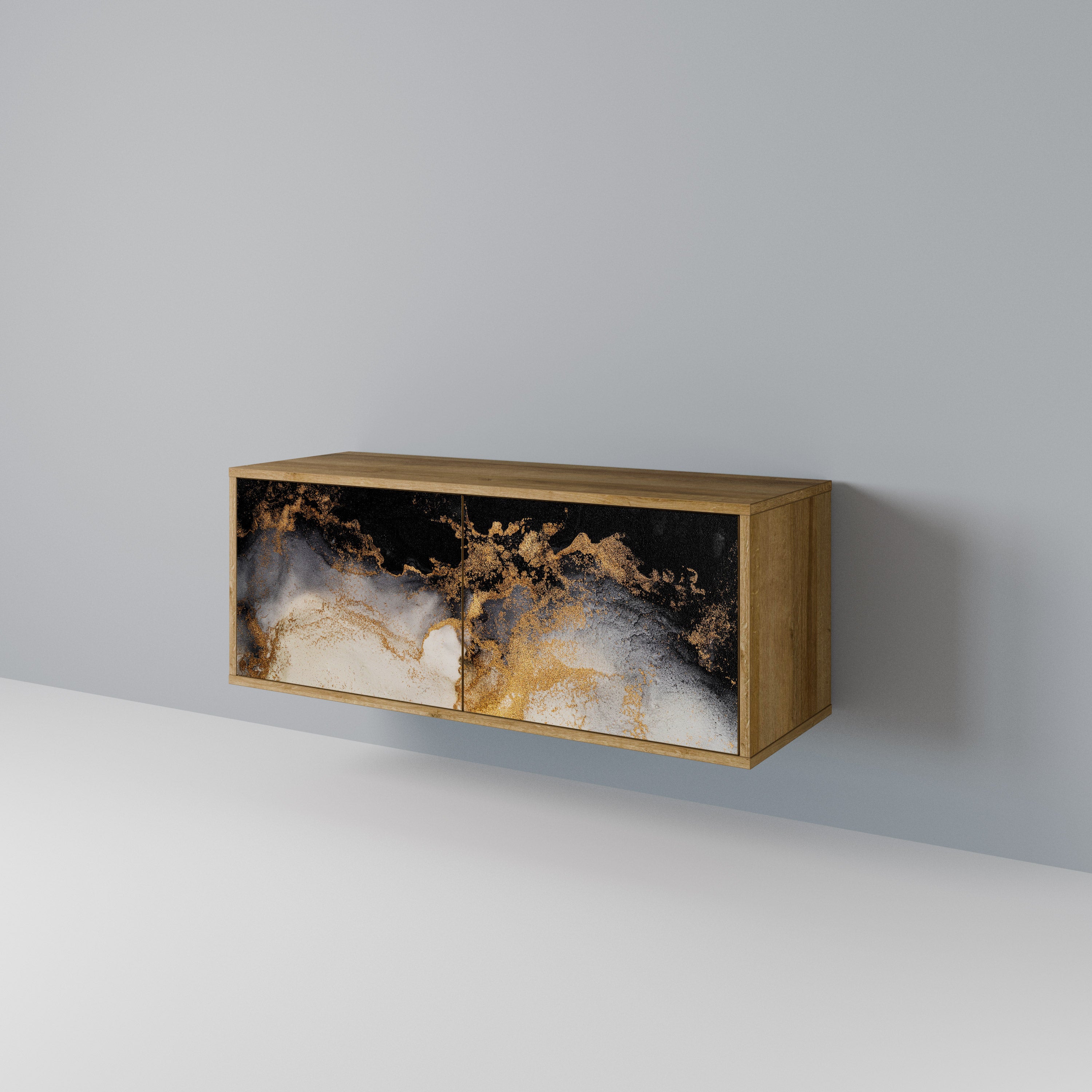 MARBLE OF TOMMORROW Compact 2-Door TV Cabinet