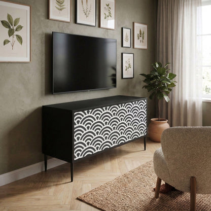 GLOOMY HOST Compact 2-Door TV Cabinet