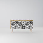 GLOOMY HOST Compact 2-Door TV Cabinet