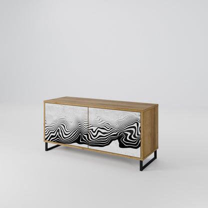 MONOCHROME MIRAGE Compact 2-Door TV Cabinet