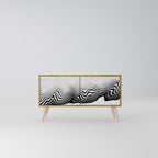 MONOCHROME MIRAGE Compact 2-Door TV Cabinet