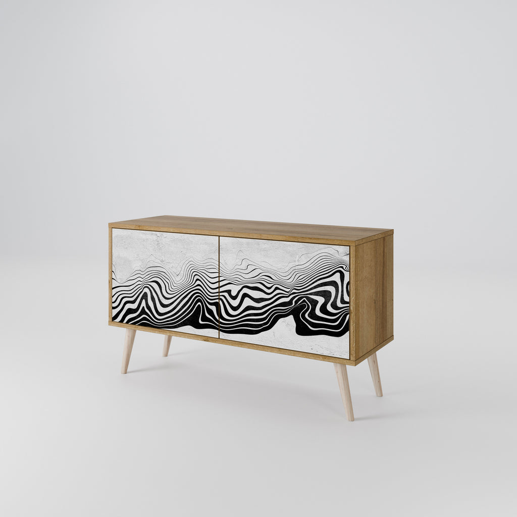 MONOCHROME MIRAGE Compact 2-Door TV Cabinet