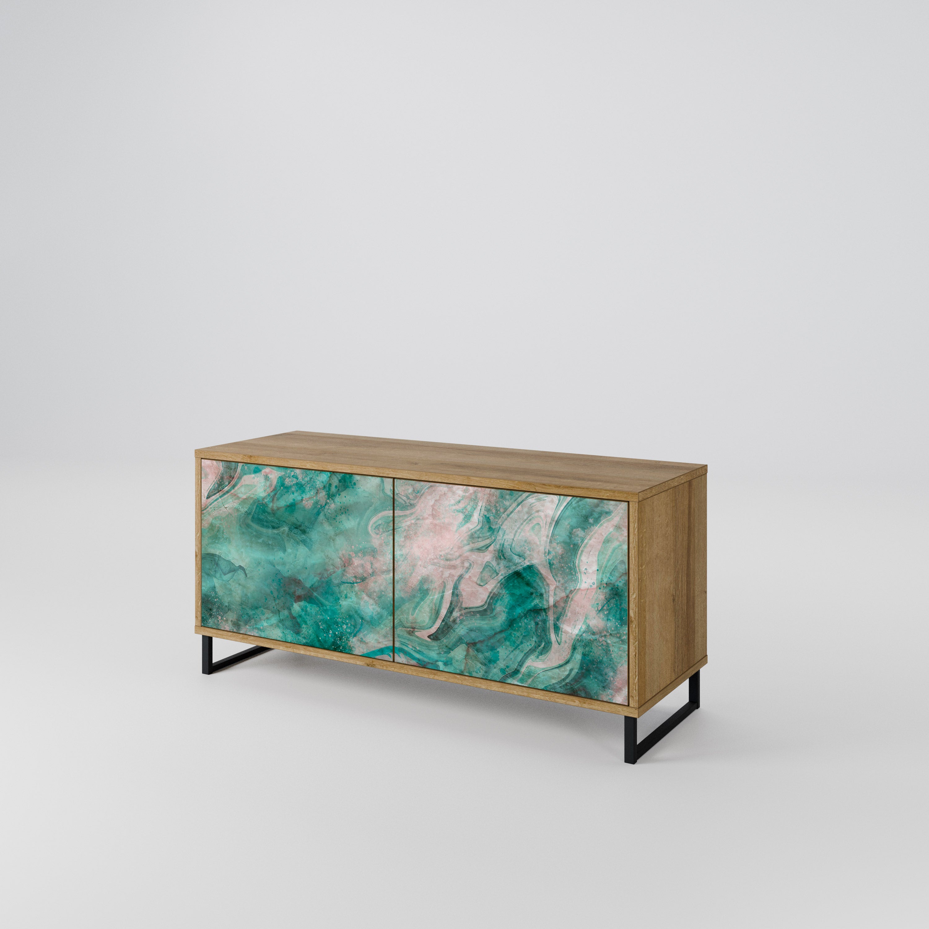 ABSTRACT ALCHEMY Compact 2-Door TV Cabinet