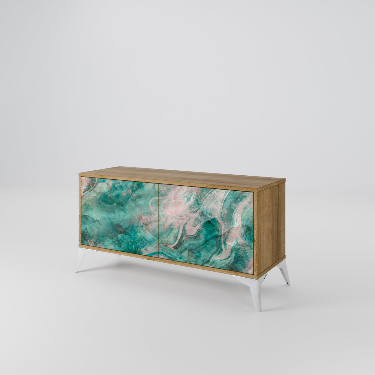 ABSTRACT ALCHEMY Compact 2-Door TV Cabinet