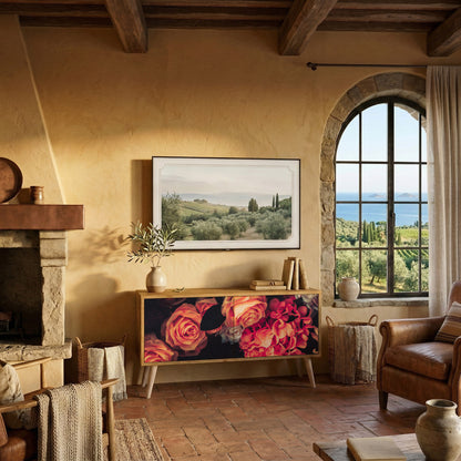 NEVERENDING BLOOM Compact 2-Door TV Cabinet