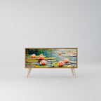BLOOMING WATERS Compact 2-Door TV Cabinet