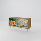 BLOOMING WATERS Compact 2-Door TV Cabinet