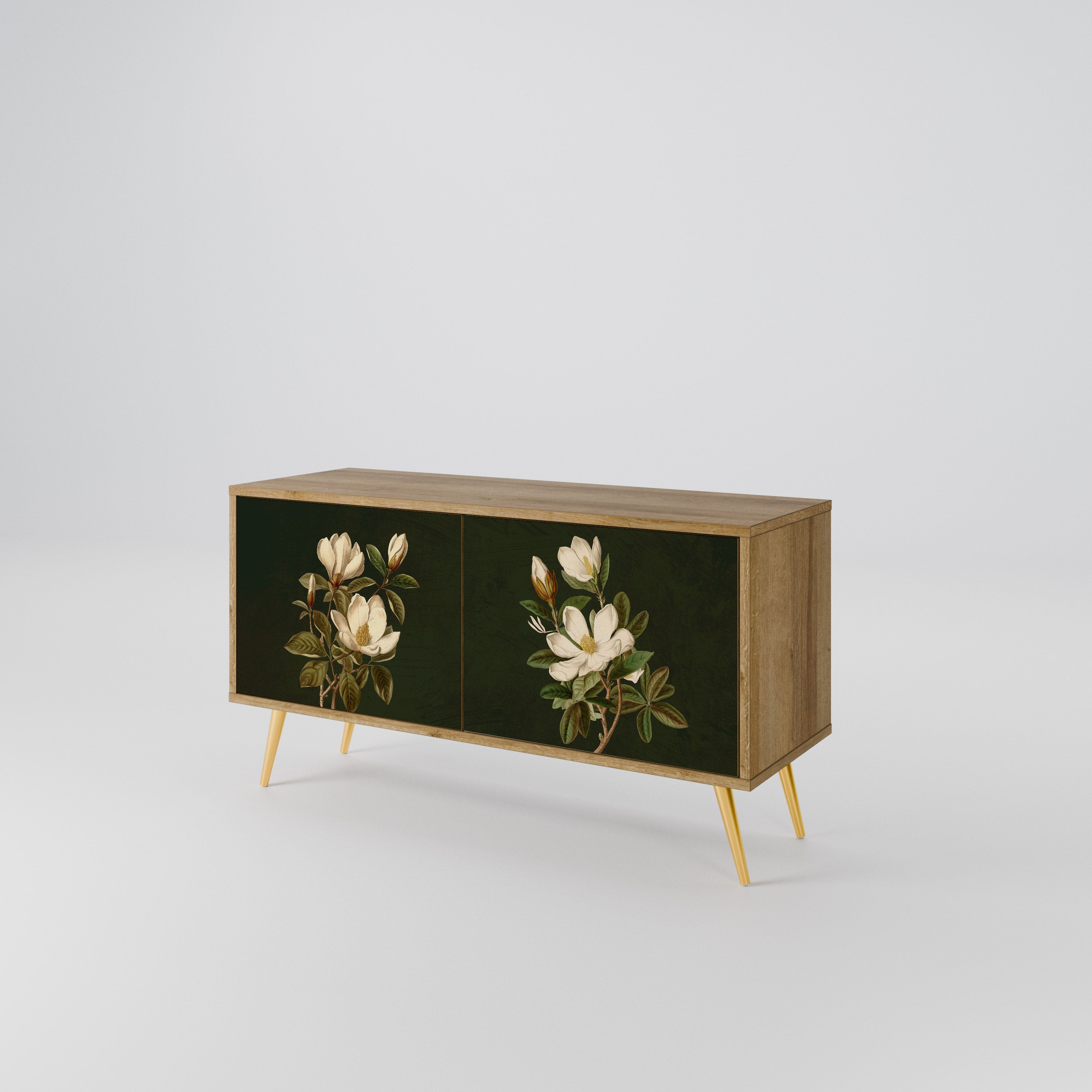 FLORAL NOIR Compact 2-Door TV Cabinet