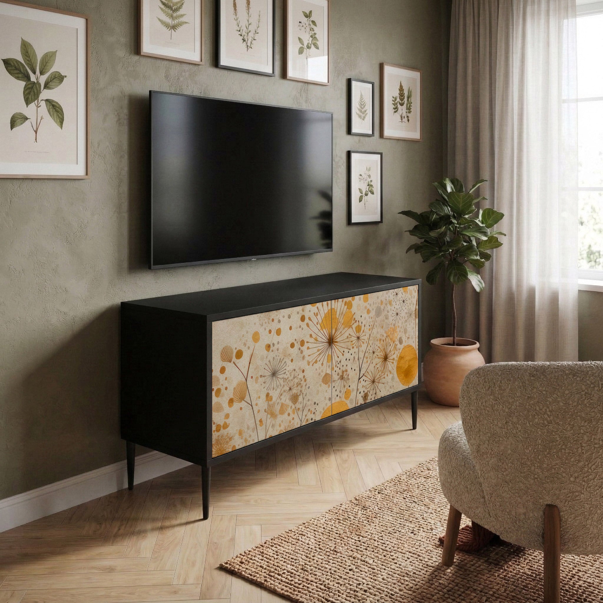 MORNING GLADE Compact 2-Door TV Cabinet