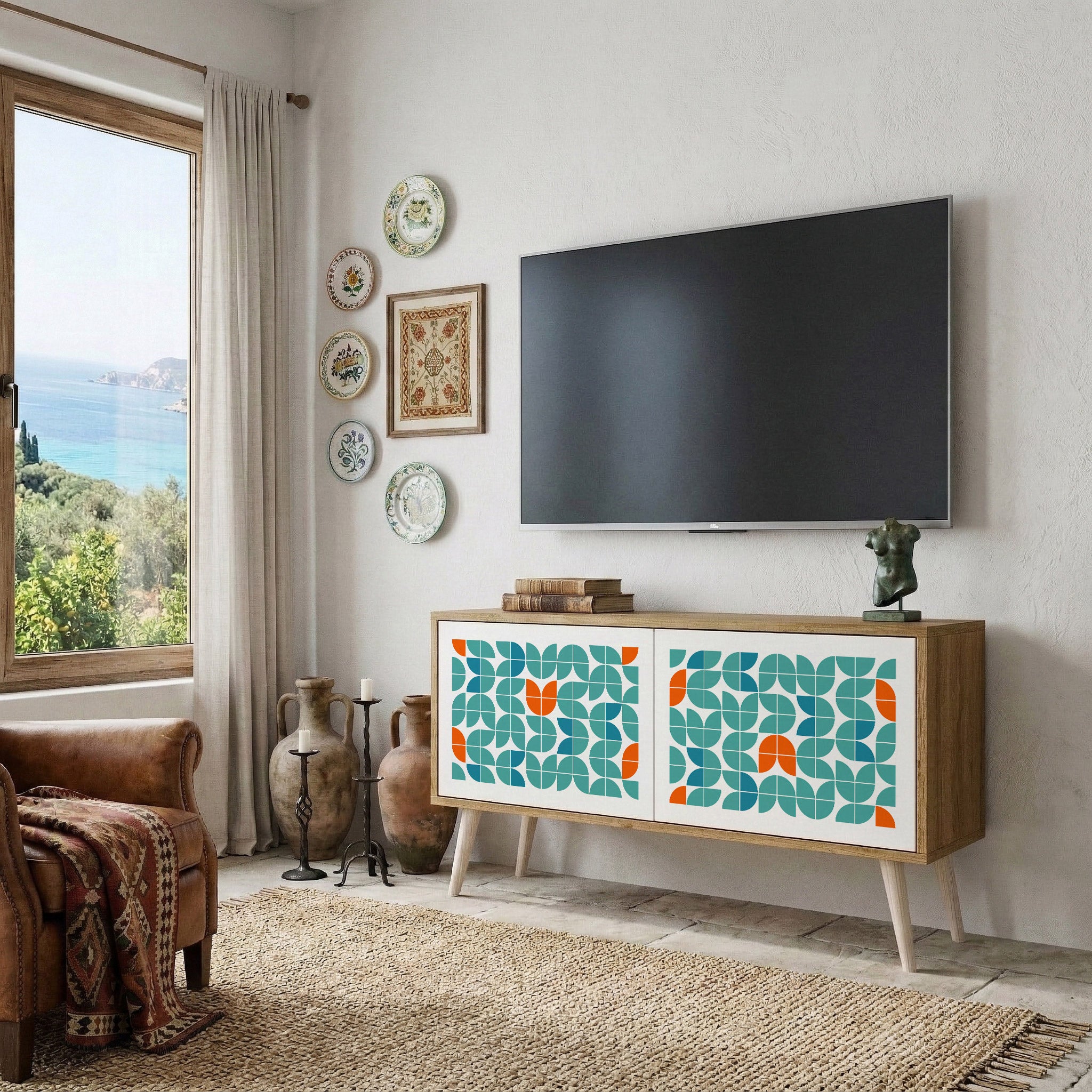 BE THE CHANGE Compact 2-Door TV Cabinet