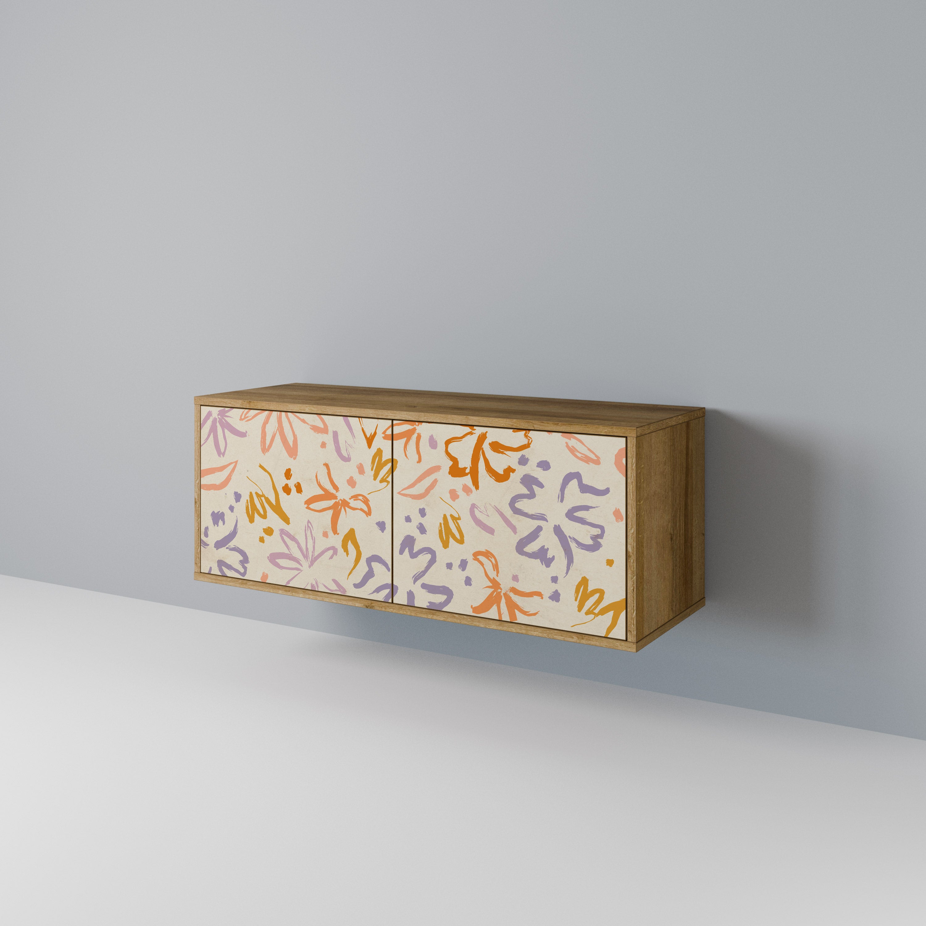 SPRING WHIMSY Compact 2-Door TV Cabinet