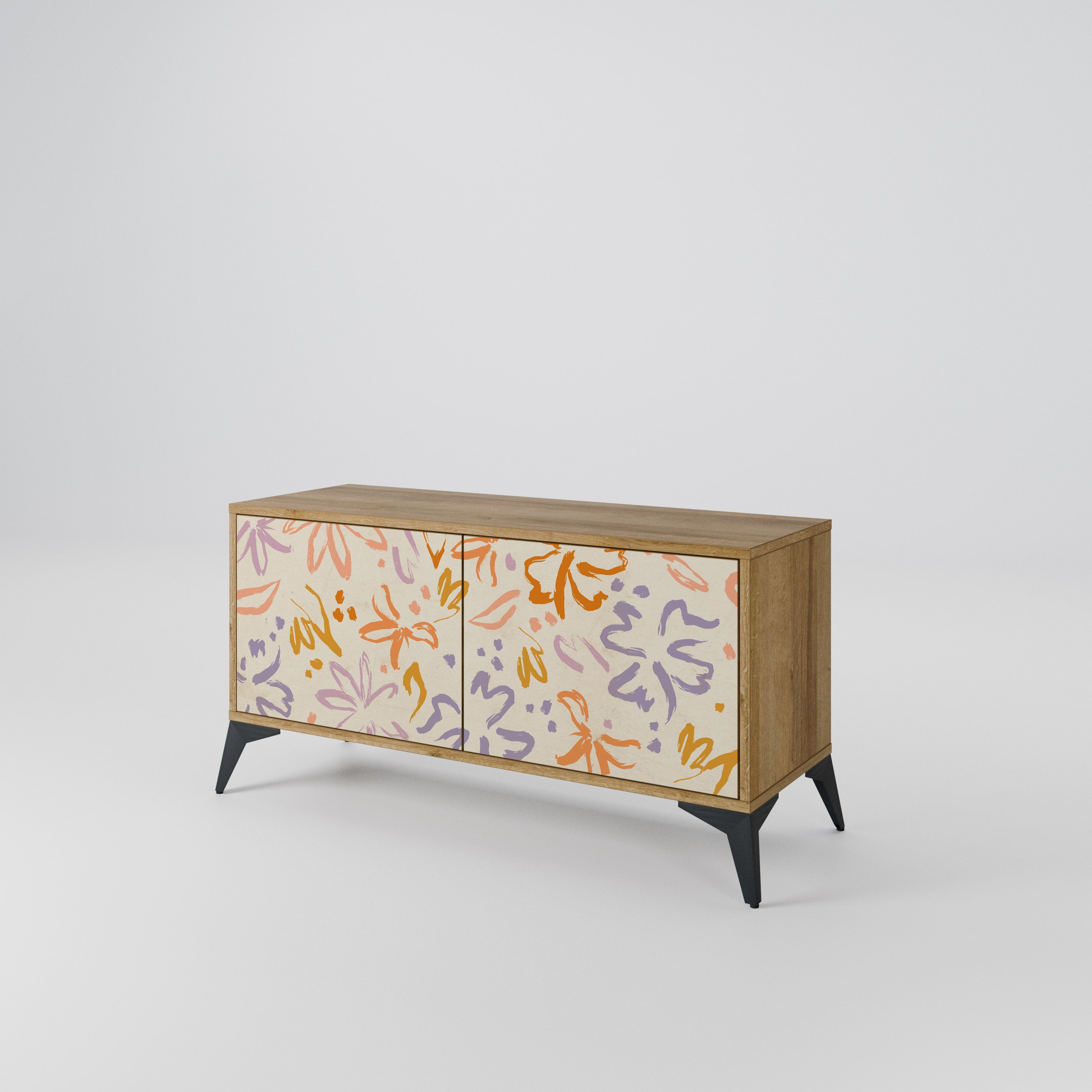 SPRING WHIMSY Compact 2-Door TV Cabinet