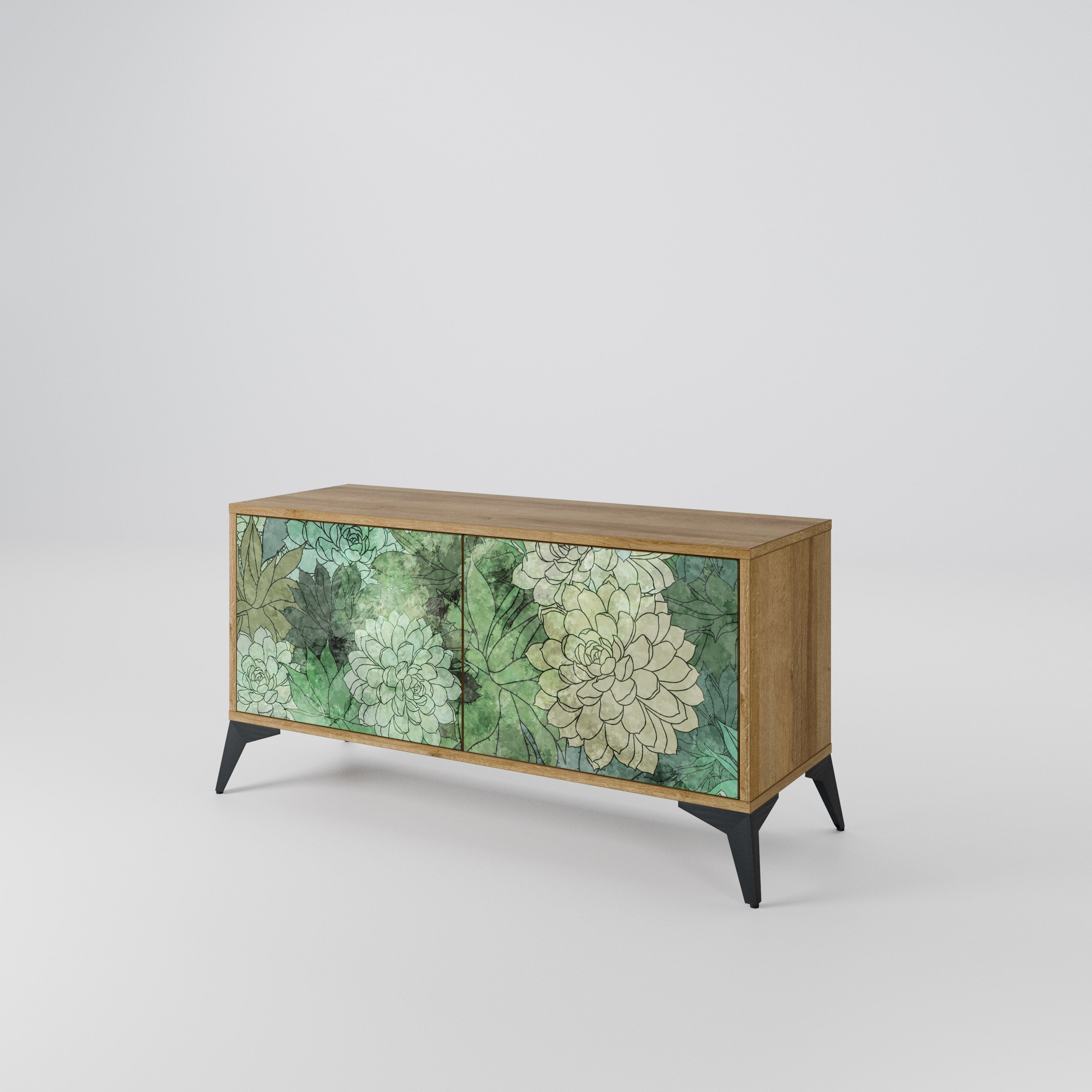 SUCCULENT CLUSTER Compact 2-Door TV Cabinet