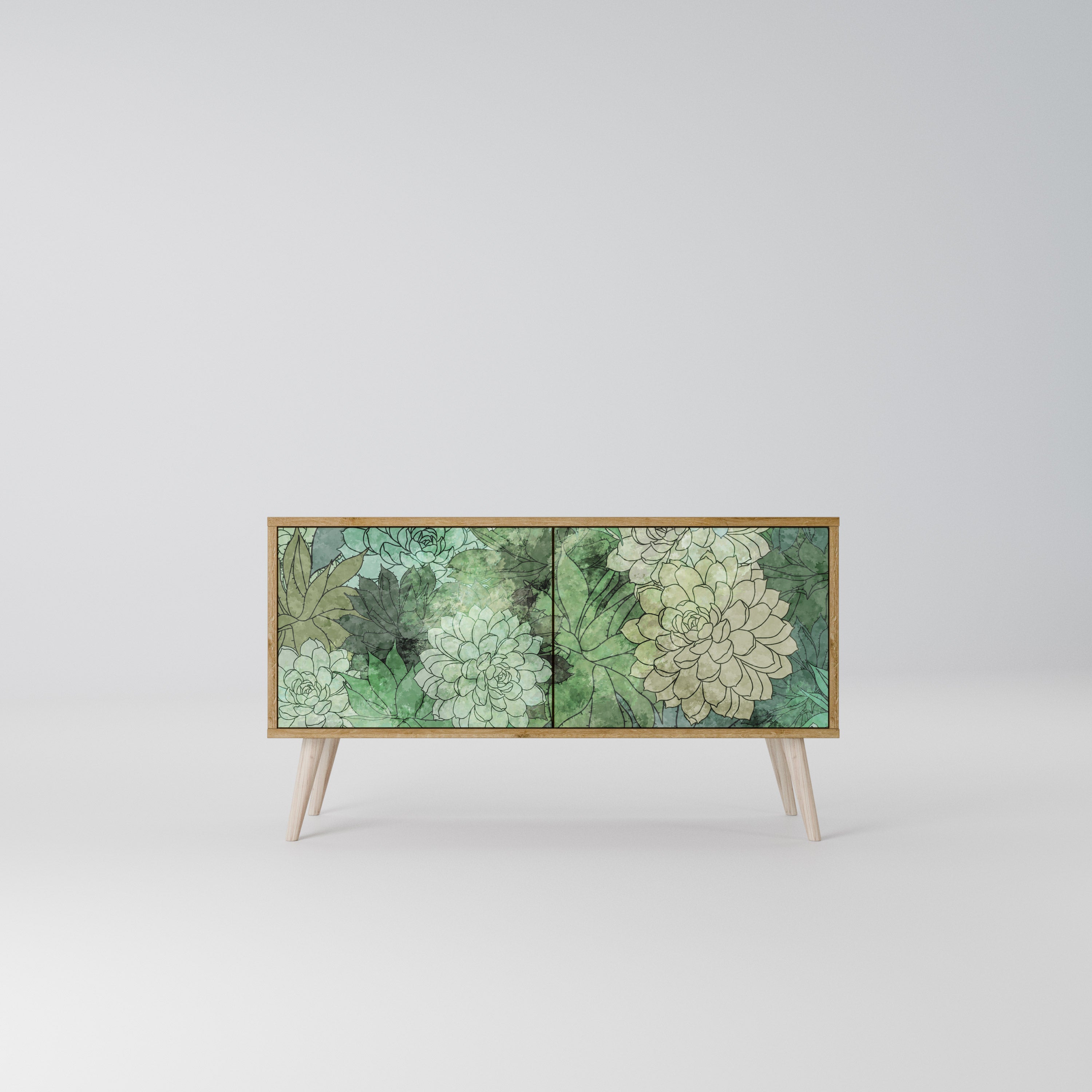 SUCCULENT CLUSTER Compact 2-Door TV Cabinet