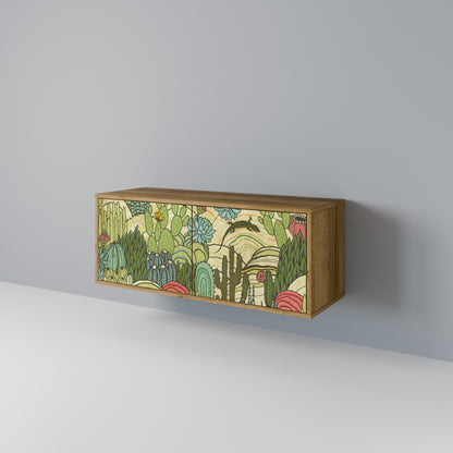 SUCCULENTS KALEIDOSCOPE Compact 2-Door TV Cabinet