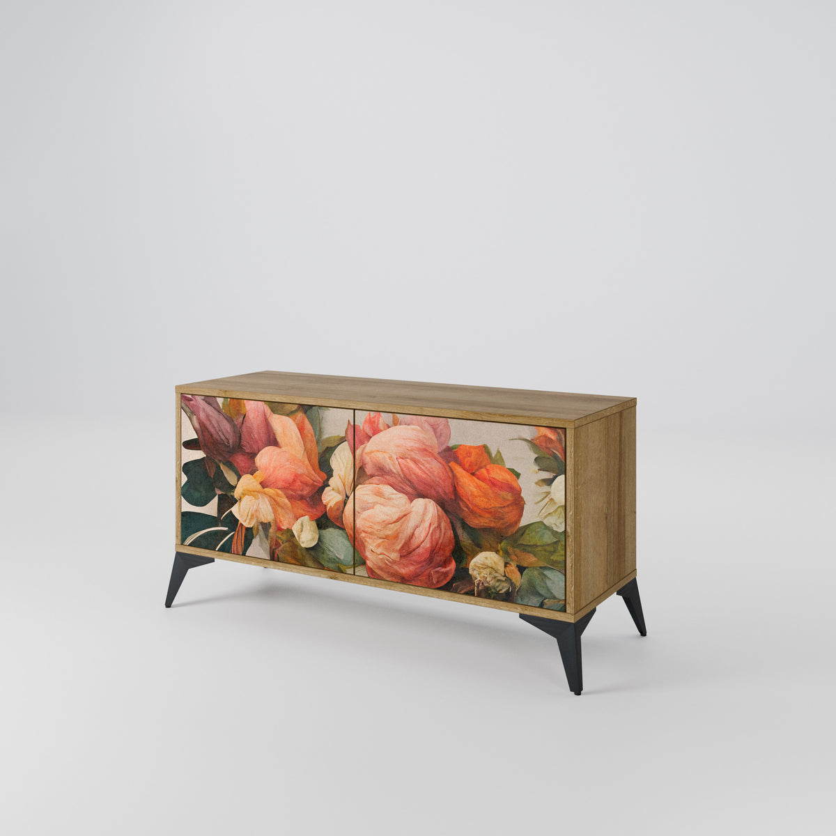 STYLISH BEAUTY Compact 2-Door TV Cabinet