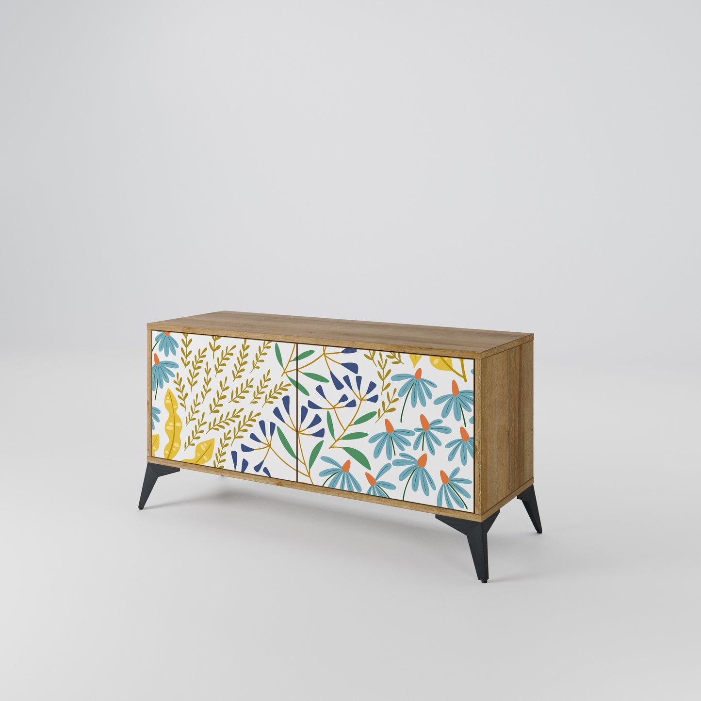 HELLO SPRING Compact 2-Door TV Cabinet