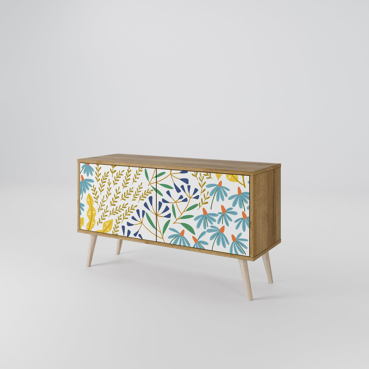 HELLO SPRING Compact 2-Door TV Cabinet