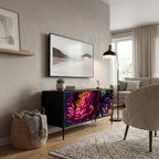 BLOOMING ELEGANCE Compact 2-Door TV Cabinet