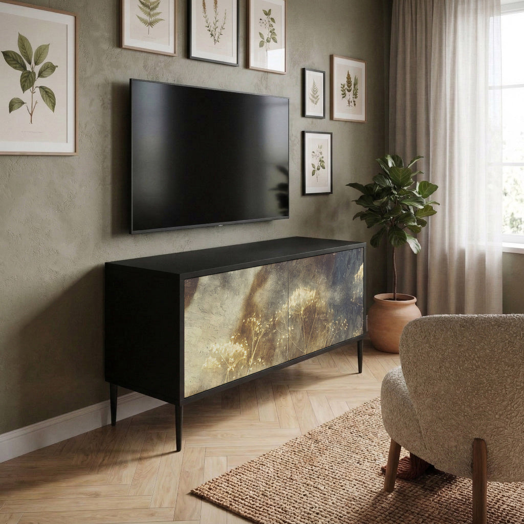 GENTLE POWER Compact 2-Door TV Cabinet