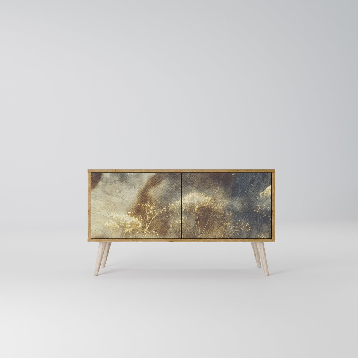 GENTLE POWER Compact 2-Door TV Cabinet