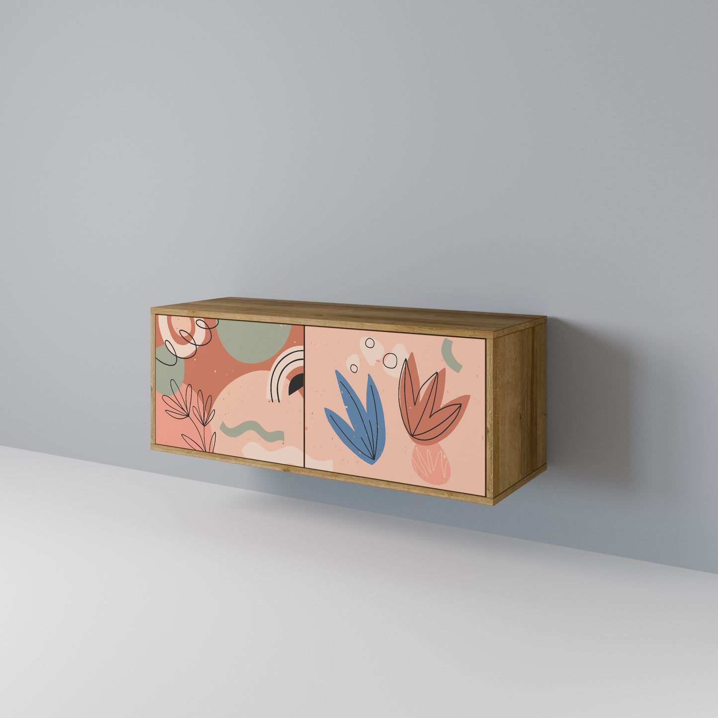PASTEL DESTINY Compact 2-Door TV Cabinet