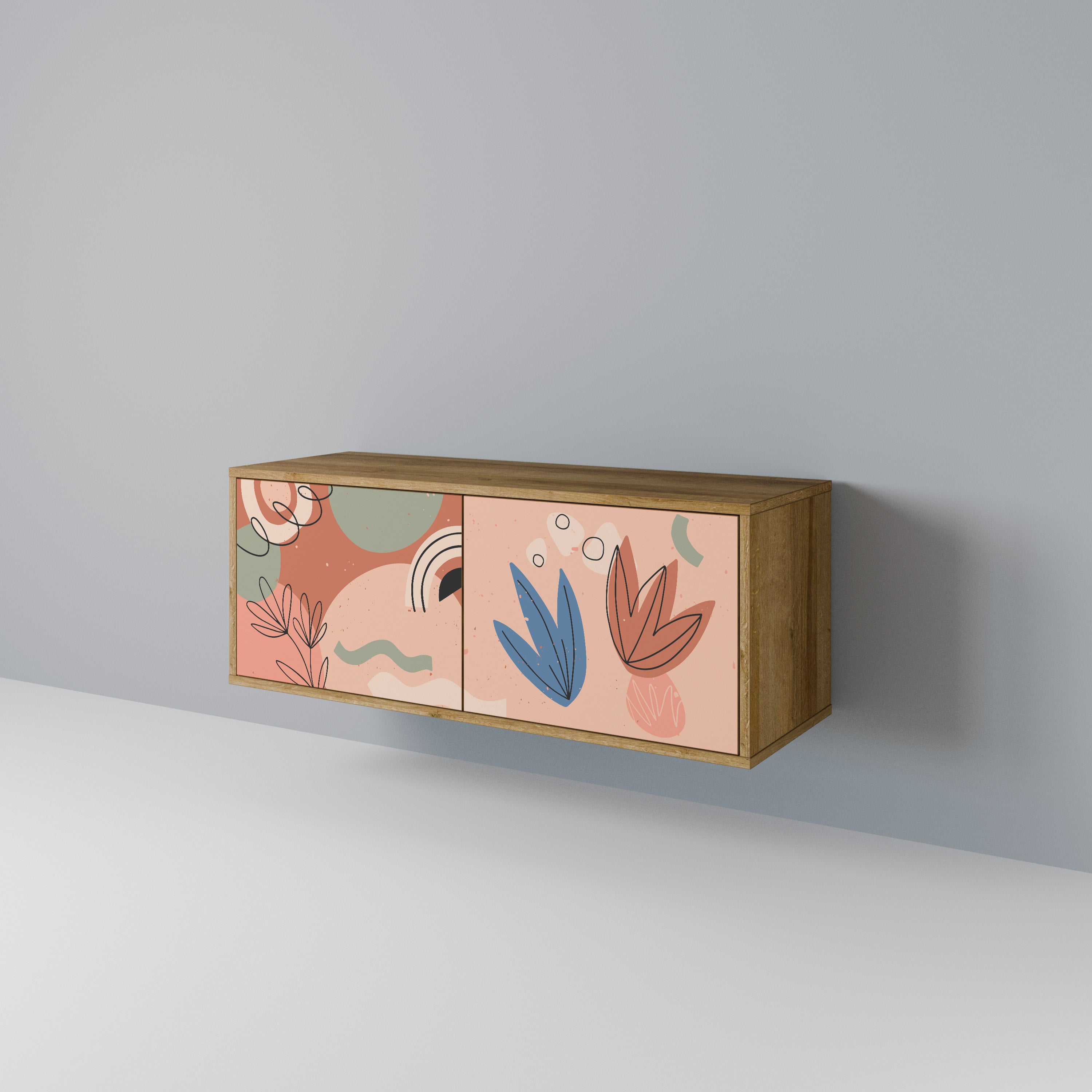 PASTEL DESTINY Compact 2-Door TV Cabinet