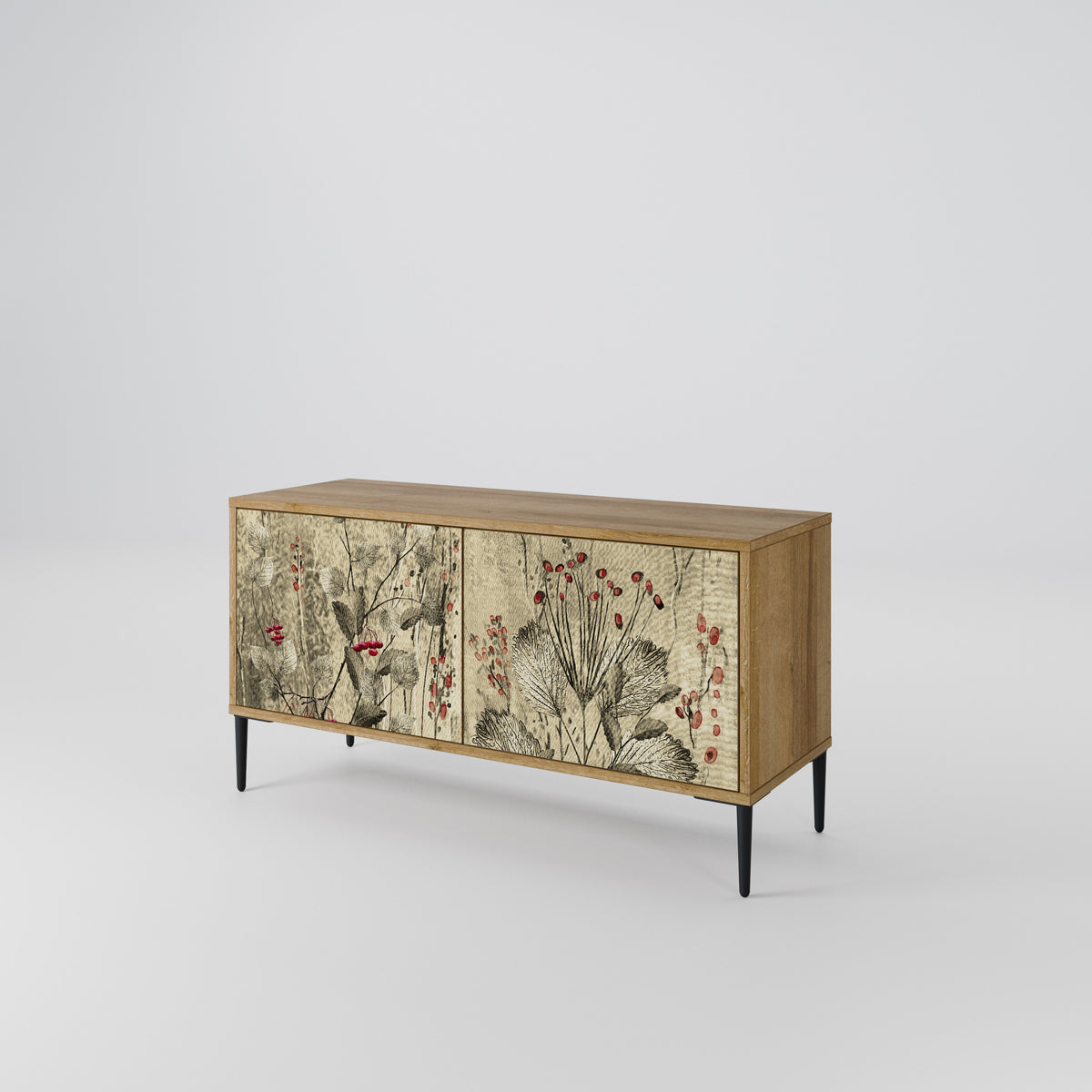 HERBAL GRACE Compact 2-Door TV Cabinet