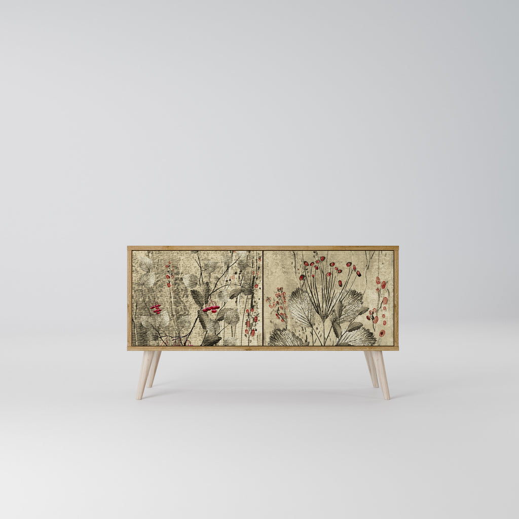 HERBAL GRACE Compact 2-Door TV Cabinet