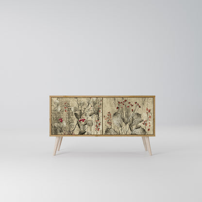 HERBAL GRACE Compact 2-Door TV Cabinet