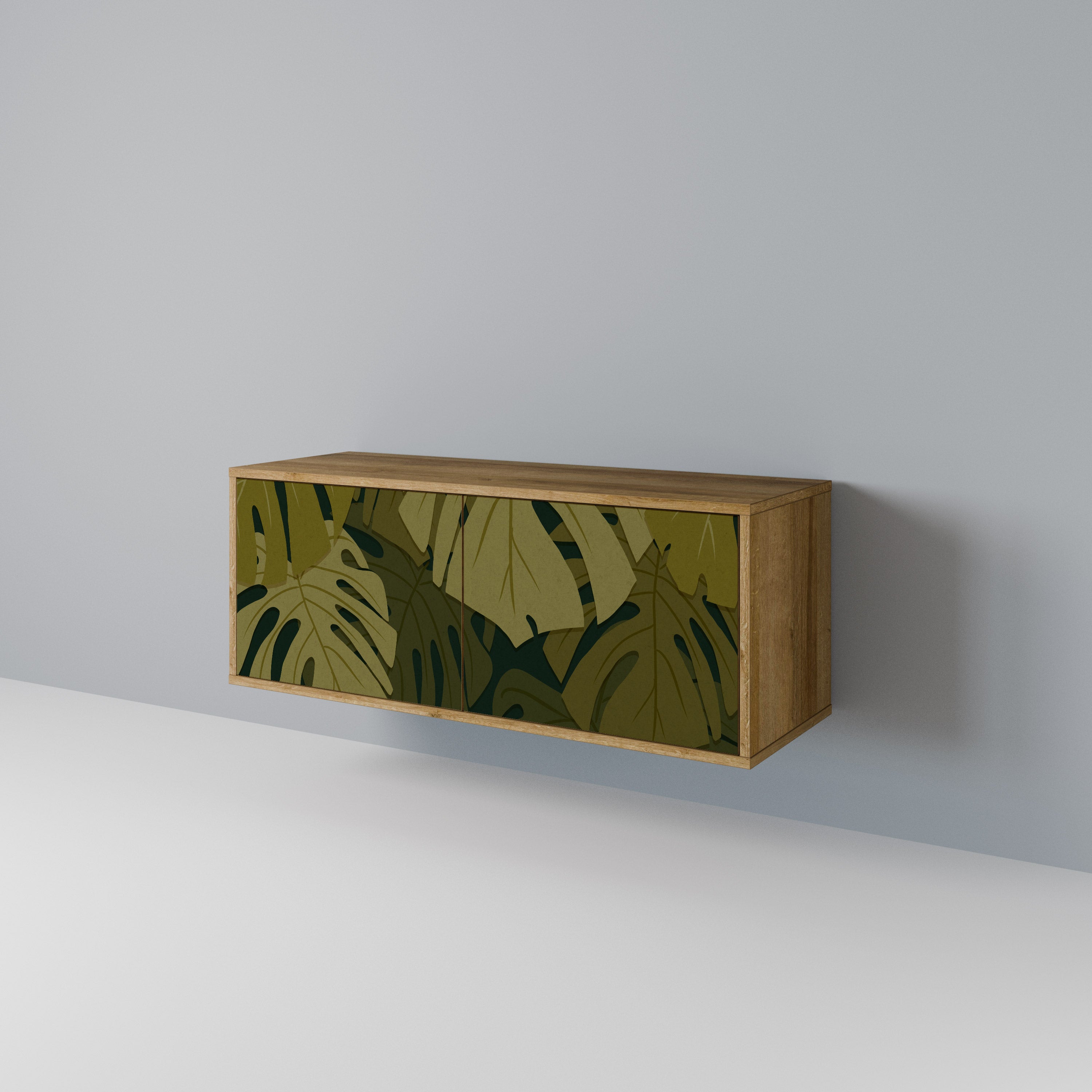 TROPICAL BEAUTY Compact 2-Door TV Cabinet