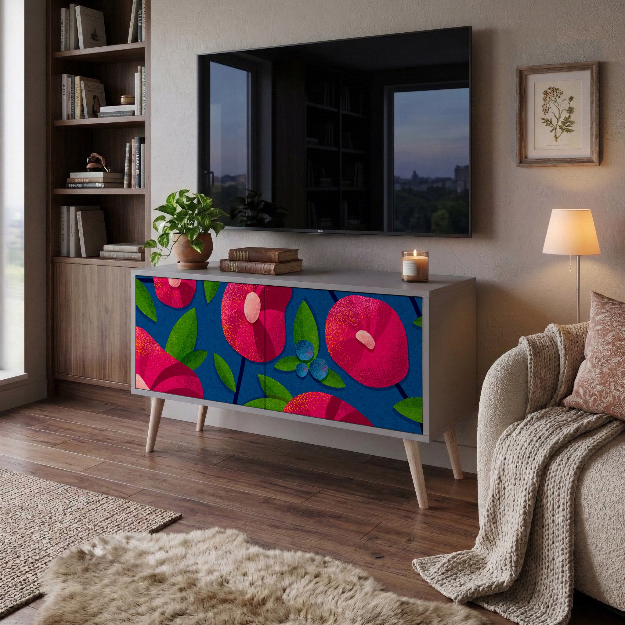 SPRING THOUGHTS Compact 2-Door TV Cabinet