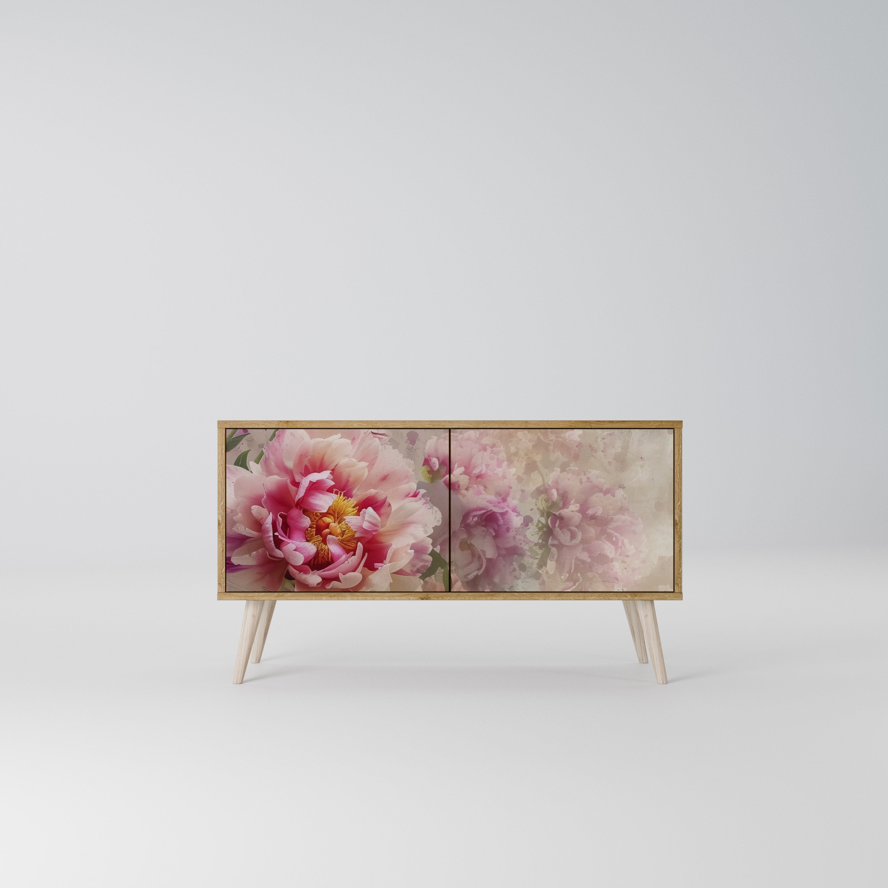 PEONY WHISPER Compact 2-Door TV Cabinet