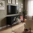 LUSH ELEGANCE Compact 2-Door TV Cabinet