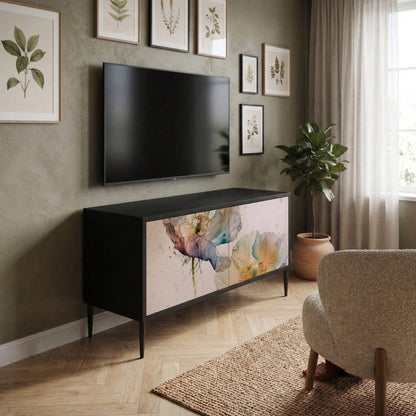 SOFTEN POPPY Compact 2-Door TV Cabinet