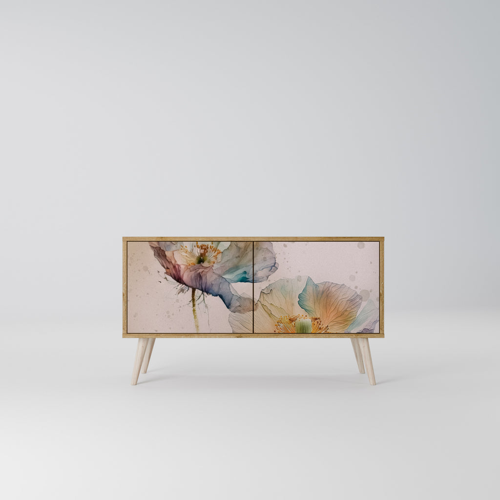 SOFTEN POPPY Compact 2-Door TV Cabinet