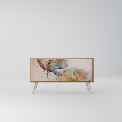 SOFTEN POPPY Compact 2-Door TV Cabinet