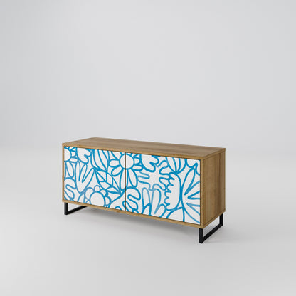BLOOMY MORNING Compact 2-Door TV Cabinet