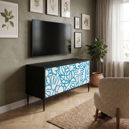 BLOOMY MORNING Compact 2-Door TV Cabinet