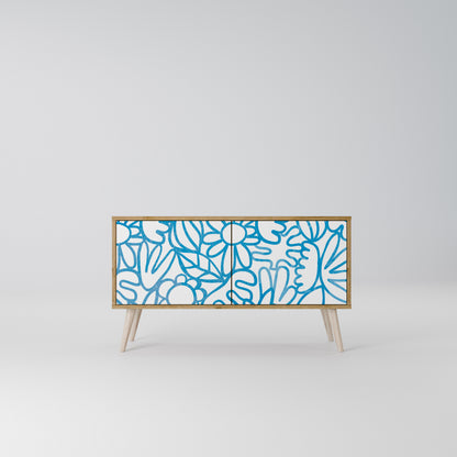 BLOOMY MORNING Compact 2-Door TV Cabinet